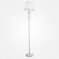 Торшер Eurosvet Amelia белый с золотом хрусталь Strotskis 10073/1