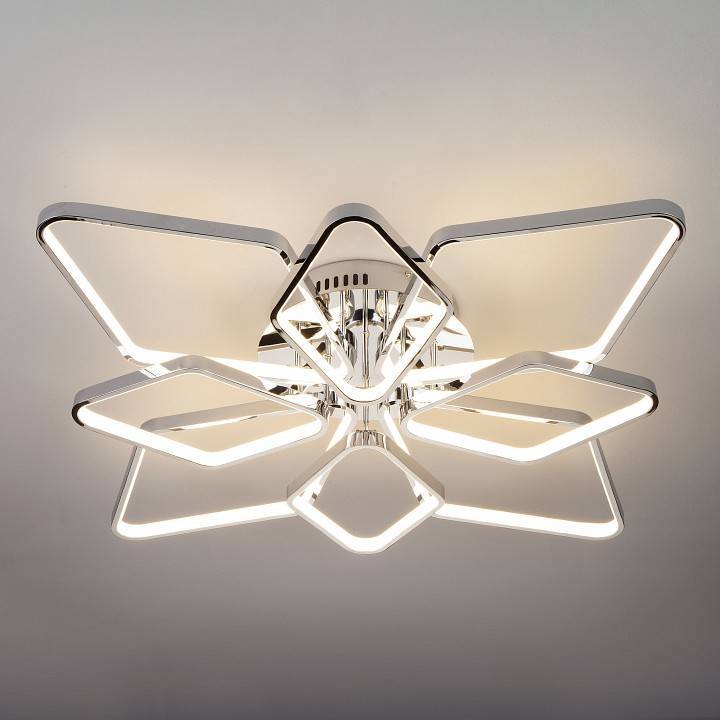 Потолочная люстра Eurosvet Kalifea 90081/8 хром 124 Вт 90081/8