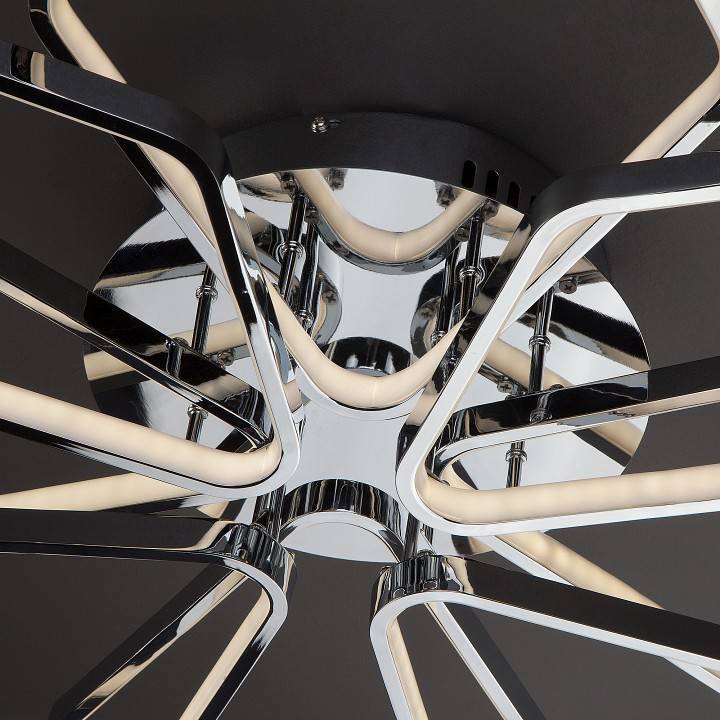 Потолочная люстра Eurosvet Kalifea 90081/8 хром 124 Вт 90081/8