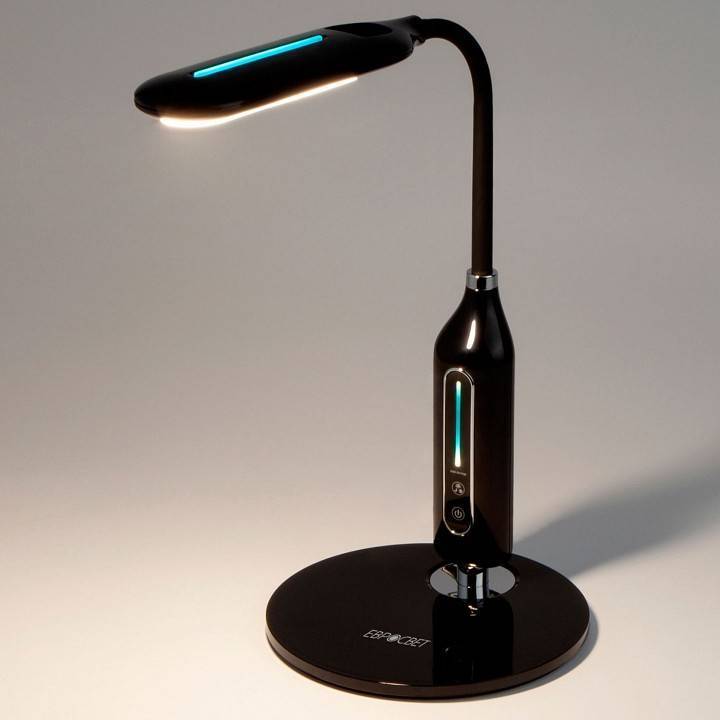 Настольная лампа офисная Eurosvet Soft 8 Вт черный 80503/1