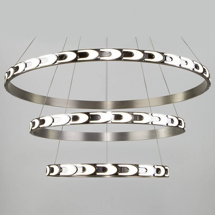 Подвесной светильник Eurosvet Chain 90163/3 сатин-никель 160 Вт 90163/3 сатин-никель