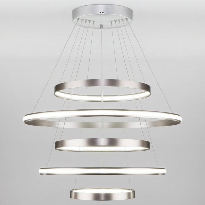 Подвесной светильник Eurosvet Olympia 90179/5 сатин-никель 145 Вт 90179/5 сатин-никель 145W