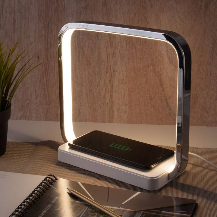 Настольная лампа офисная Eurosvet Frame хром 80502/1