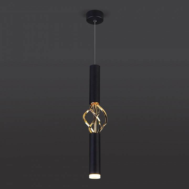 Подвесной светильник Eurosvet Lance 50191/1 LED черный/золото