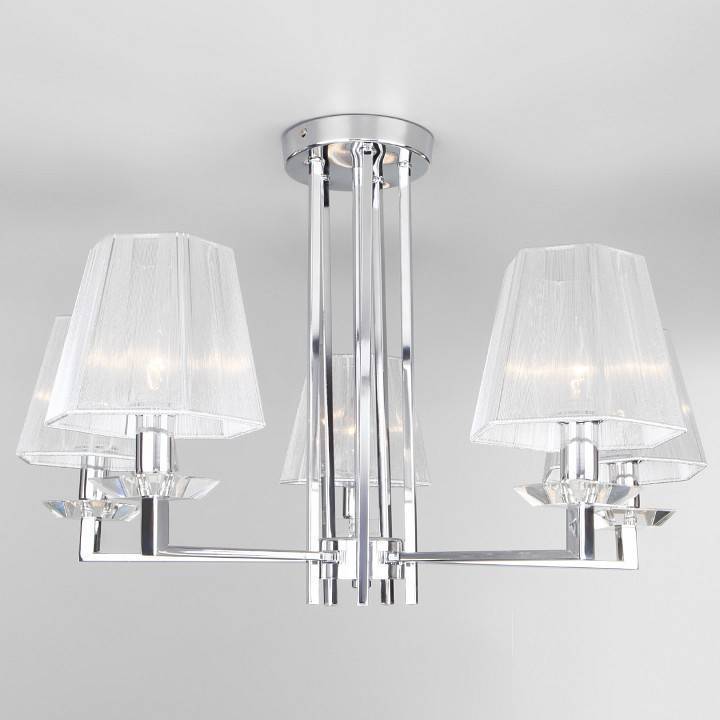 Люстра на штанге Eurosvet Alegria 60125/5 хром Smart 60125/5