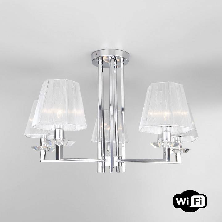 Люстра на штанге Eurosvet Alegria 60125/5 хром Smart 60125/5