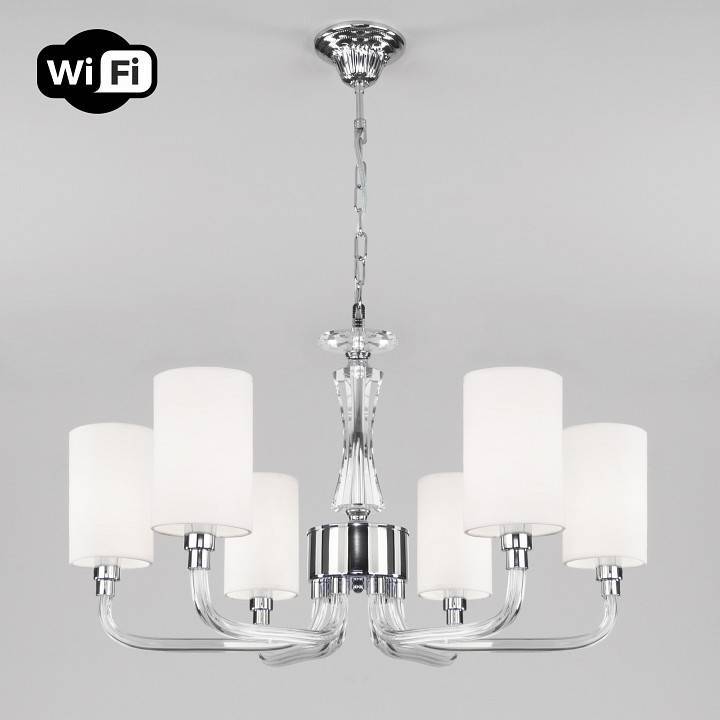 Подвесная люстра Eurosvet Catania хром Smart 60120/6