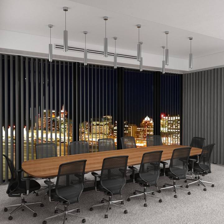 Подвесной светильник Eurosvet Topper 12 Вт 4200 K хром матовый DLR023