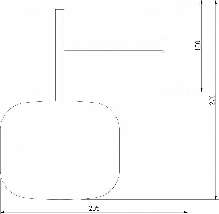 Бра Eurosvet Jar 70128/1 хром