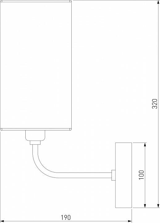 Бра Eurosvet Purezza золото 60128/1