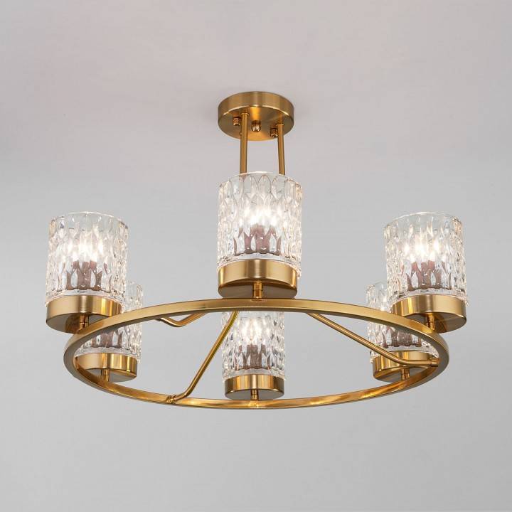 Люстра на штанге Eurosvet Calle 60127/6 латунь 60127/6