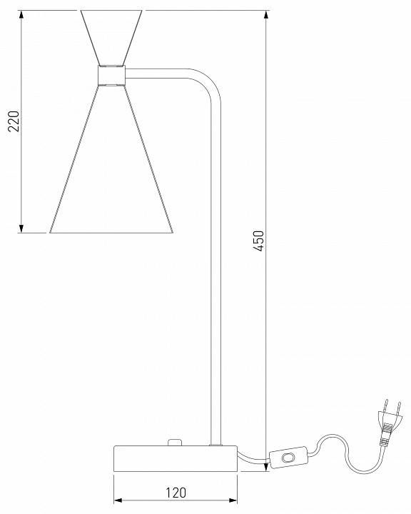 Настольная лампа офисная Bogate's Glustin 01109/1