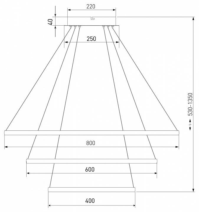 Подвесной светильник Eurosvet Collars 90264/3 черный