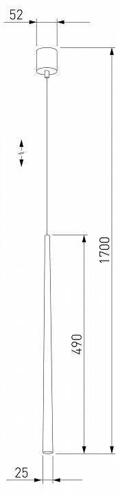 Подвесной светильник TK Lighting Piano 6419 Piano Gold