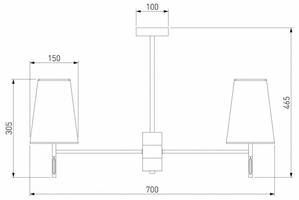Люстра на штанге Eurosvet Milazzo 60137/6 хром