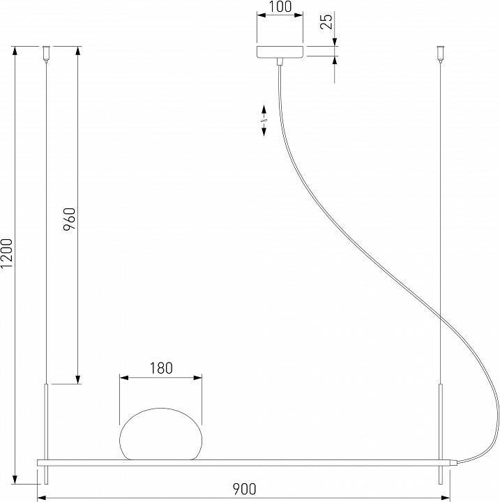 Подвесной светильник Eurosvet Stair 70145/1 латунь