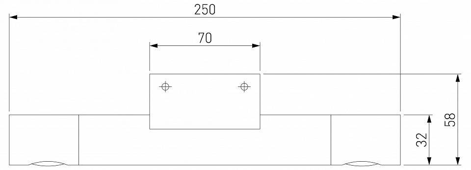 Накладной светильник Eurosvet Tybee 40161 LED латунь