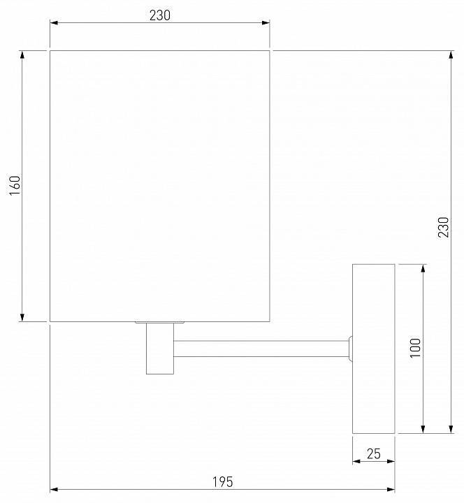 Бра Eurosvet Brume 60174/1 латунь