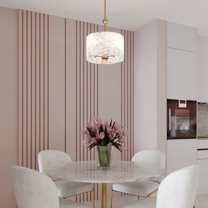 Светильник на штанге Eurosvet Brume 60174/3 латунь