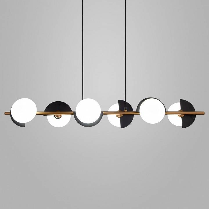 Подвесной светильник Eurosvet Moity 70149/6 черный/латунь Smart