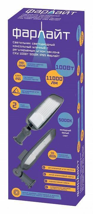 Светильник консольный уличный Farlight 100 Вт 5000 К FAR002263