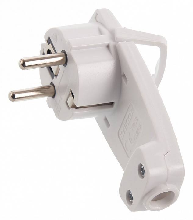 Вилка угловая с заземлением Stekker PPG16-45-202 39039