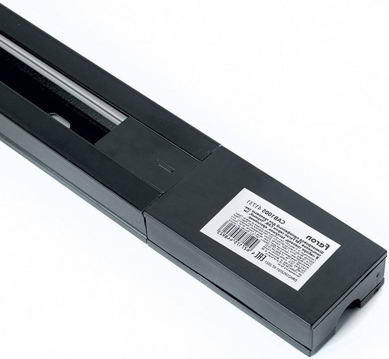 Шинопровод однофазный накладной Feron CAB1005 2 м черный 41731