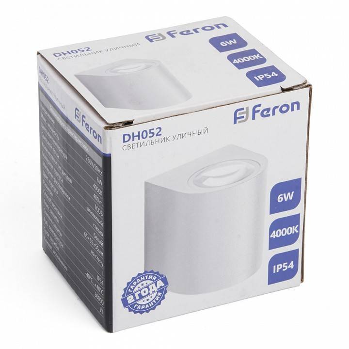 Светильник фасадный светодиодный Feron Бостон 6 Вт 4000К IP54 48472