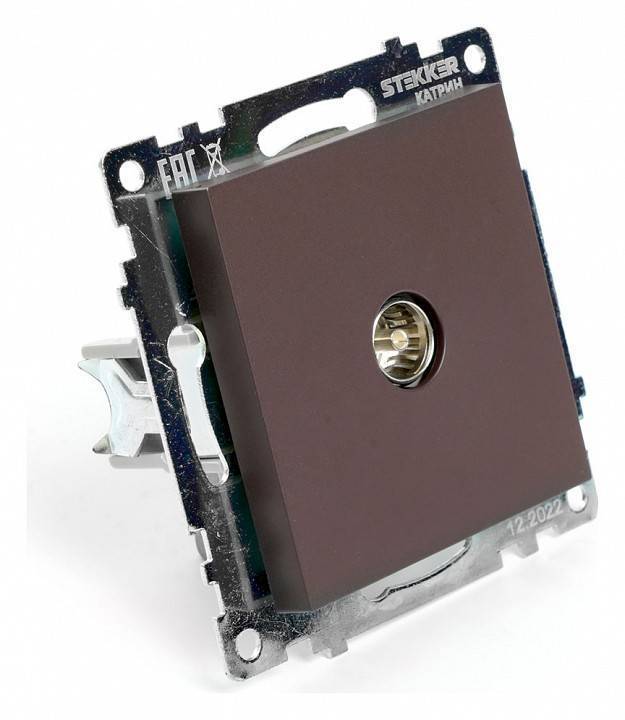 ТВ-розетка без рамки Stekker Катрин 49024