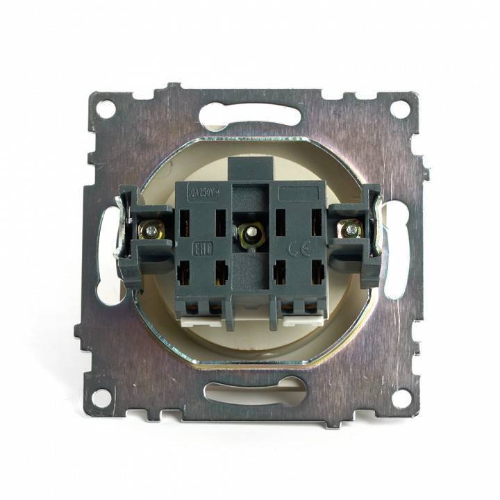 Розетка без заземления и с шторками, без рамки Stekker Катрин 49223