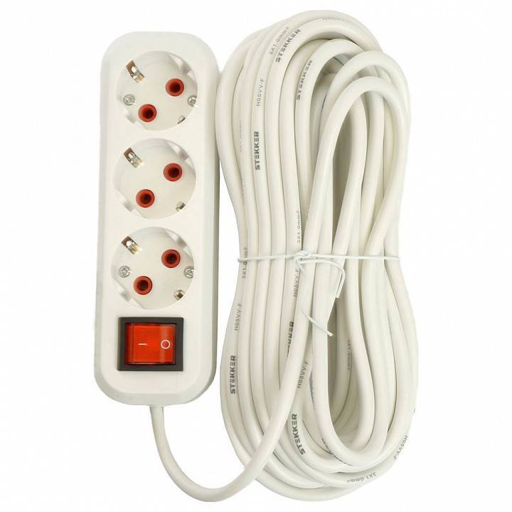 Удлинитель с выключателем Stekker Home 49357