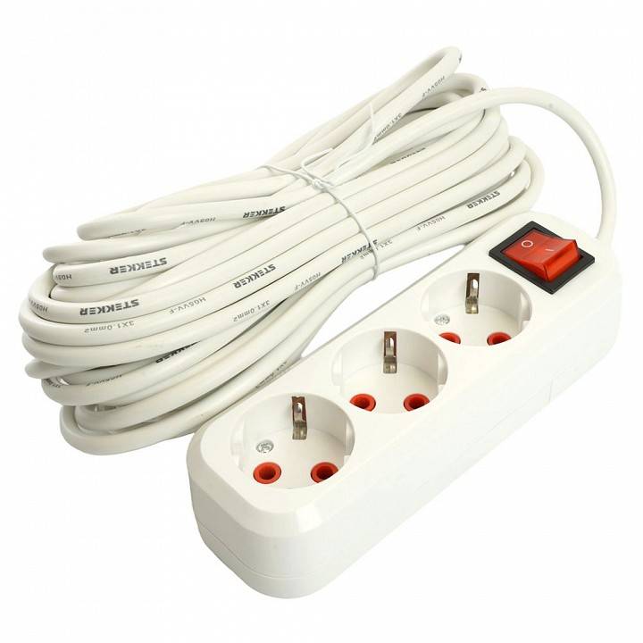 Удлинитель с выключателем Stekker Home 49357