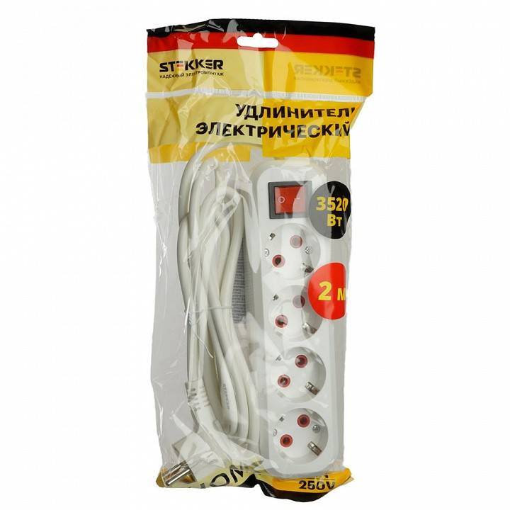 Удлинитель с выключателем Stekker Home 49358