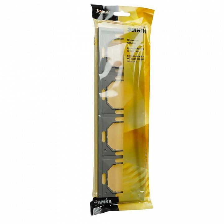 Рамка на 4 поста Stekker Эмили 49965