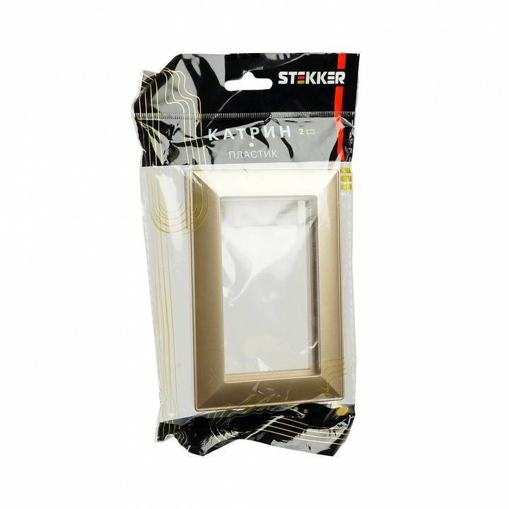 Рамка для двойной розетки Stekker Катрин 50044
