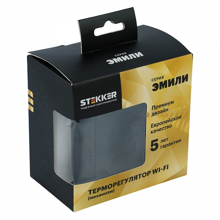 Терморегулятор для теплого пола с функцией Wi-Fi Stekker Эмили 50377