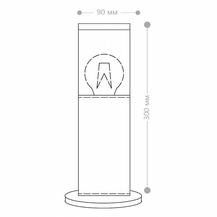 Наземный низкий светильник Feron DH1303 51332