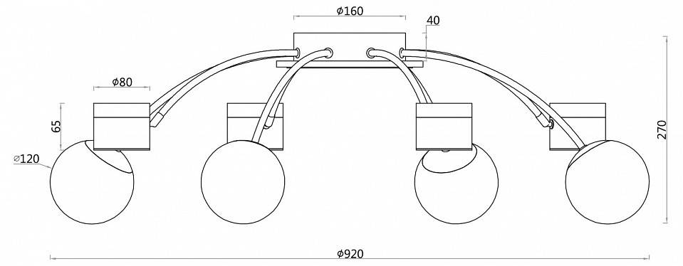 Люстра потолочная F-promo Canvas 8xE14 3096-8P