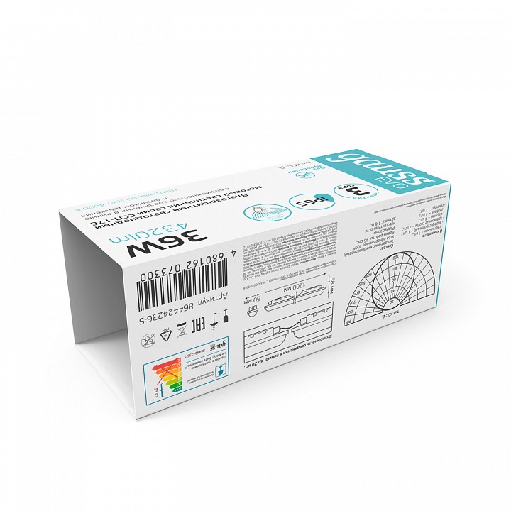 Накладной светильник Gauss  864424336-S