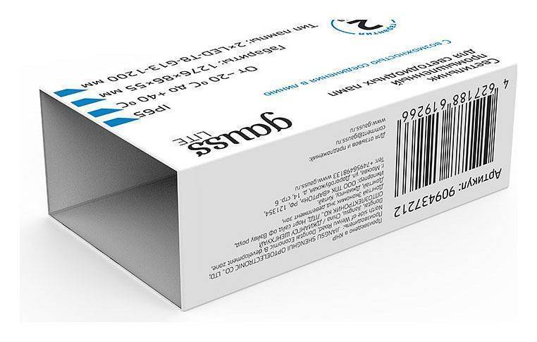 Светильник светодиодный линейный накладной Gauss Lite 12 Вт 4000К 909437212