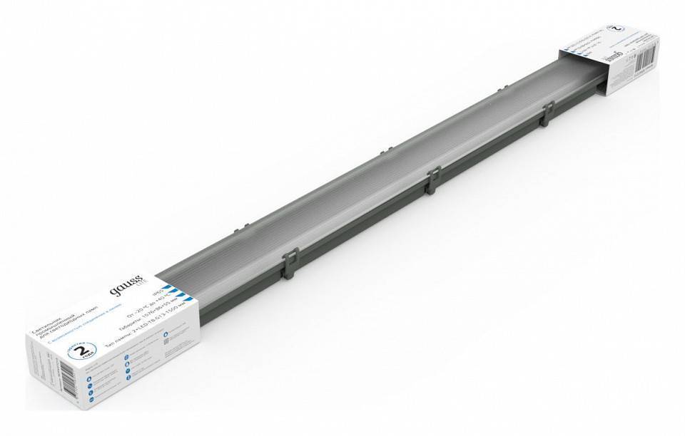 Светильник накладной Gauss СПП-Т8-G13 LITE 2x1500 мм IP65 909437215