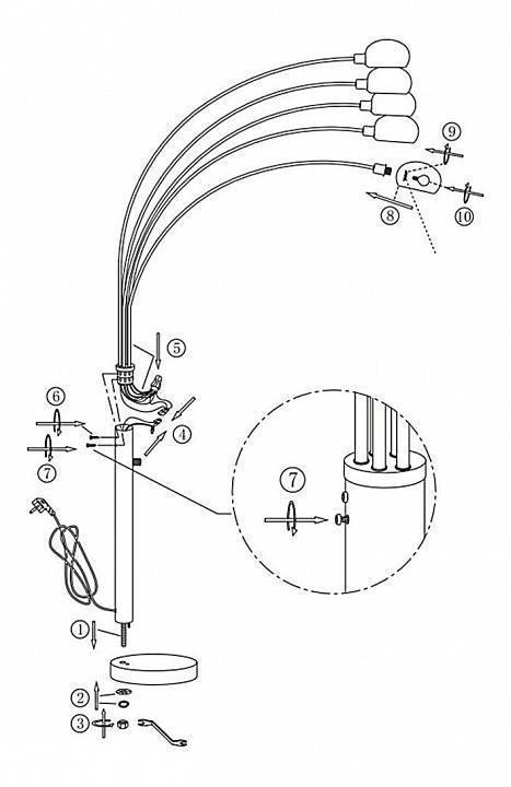 Торшер Globo Classic Style 58224