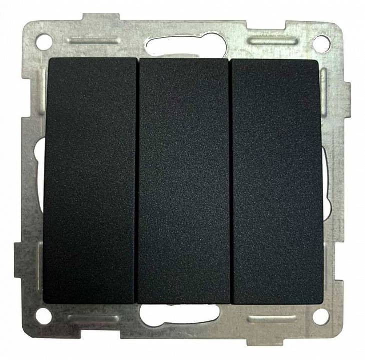 Выключатель трехклавишный без рамки Gusi Electric BRAVO С10В3-010