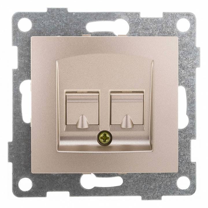 Розетка двойная Ethernet RJ-45 без рамки Gusi Electric BRAVO С10К2-027
