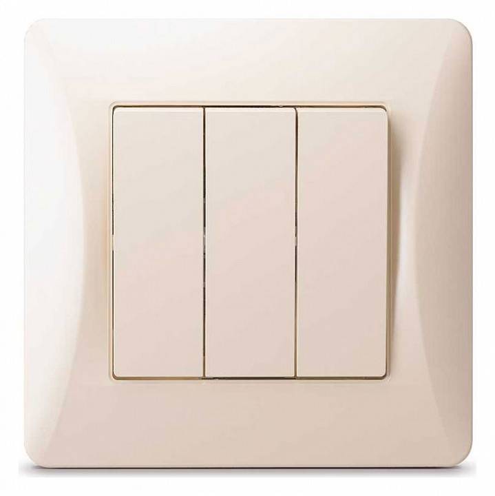 Выключатель трехклавишный без рамки Gusi Electric UGRA С11В3-003