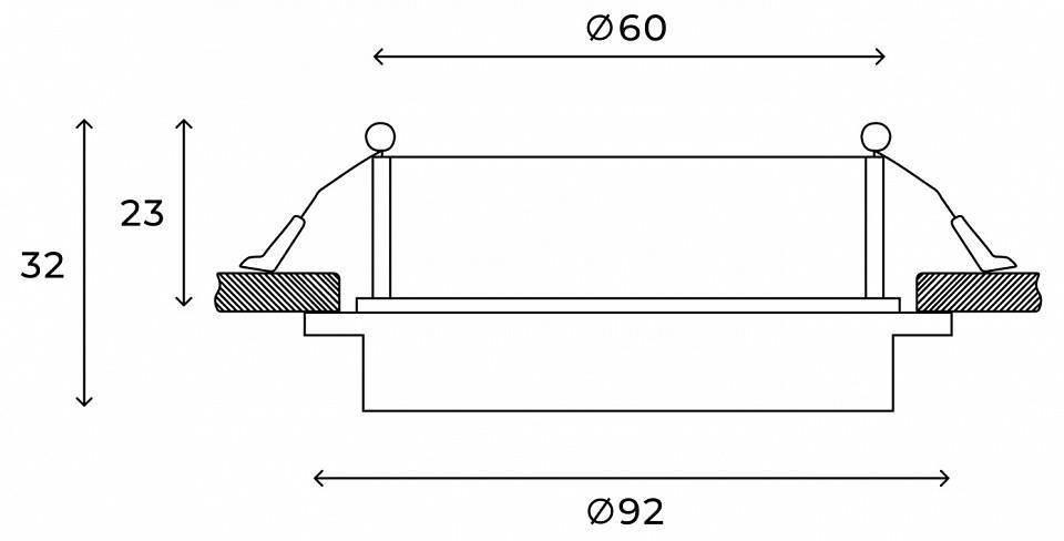 Встраиваемый светильник Hesby Lighting Vestby HSBL_0119