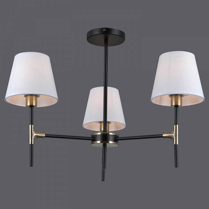 Люстра на штанге ILLUMICO CASTOR IL0185-3CSQ-24 BK AB CASTOR