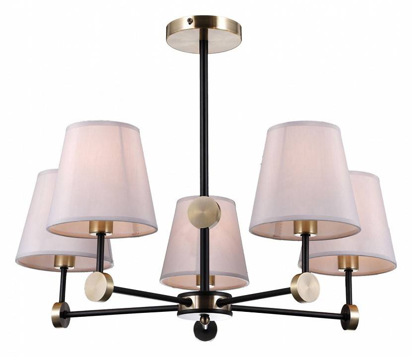 Люстра на штанге ILLUMICO CASTOR IL0394-5CSQ-24 BK AB CASTOR