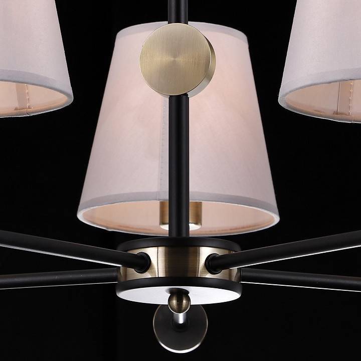 Люстра на штанге ILLUMICO CASTOR IL0394-5CSQ-24 BK AB CASTOR