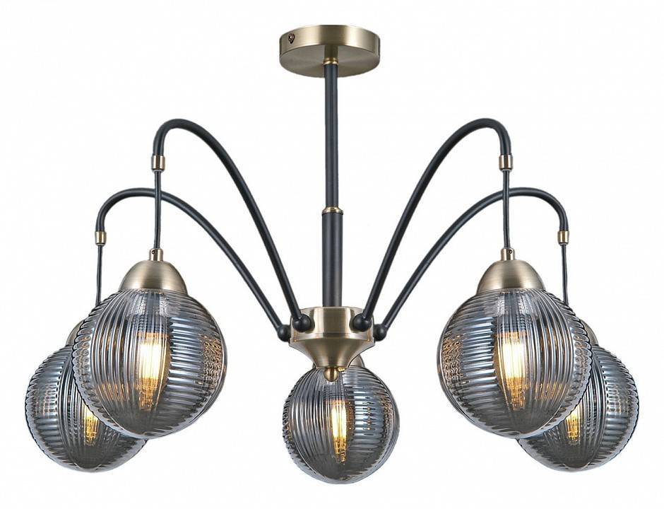 Люстра на штанге ILLUMICO  IL0433-5PSQ-79 BK AB